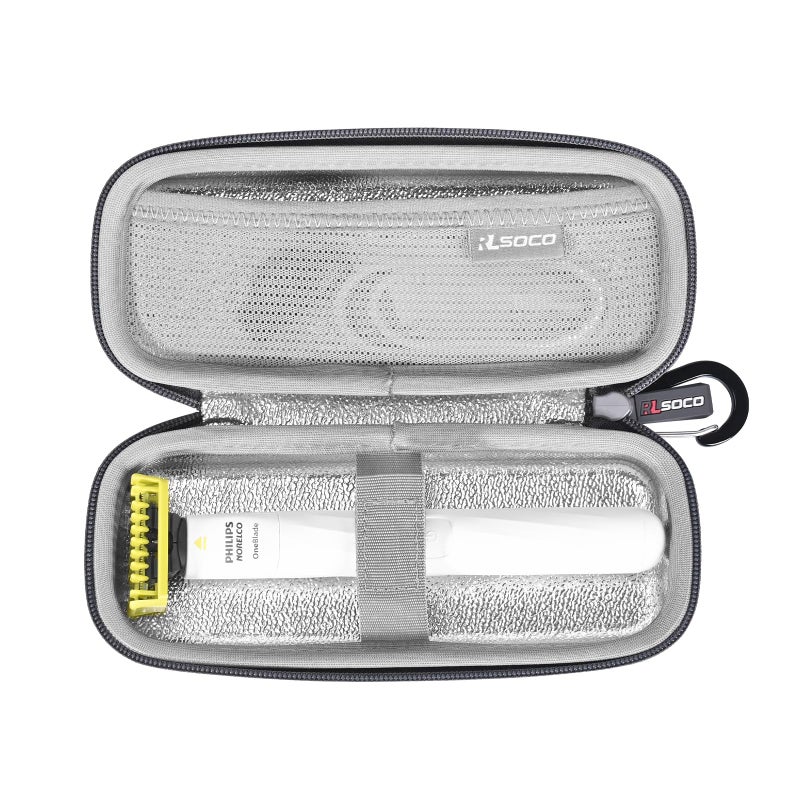 RLSOCO Shaving CaseHard Case for Philips Norelco OneBlade IntimateDesigned for Pubic GroomingTrim  ShaveQP192470  OneBlade First ShaveTeen Hybrid Electric Shaving SystemQP132420